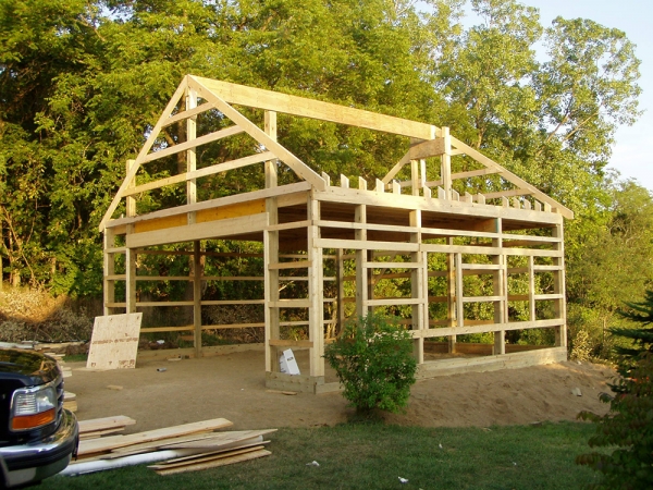 24 x 24 x 8 Vinyl + Loft - Custom Garage Construction Michigan ...