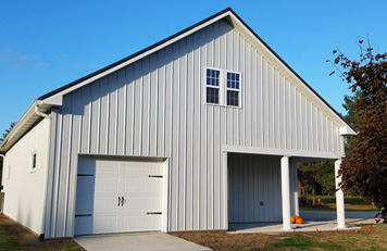 Custom Storage Barns Pinckney MI - Burly Oak Builders - pole