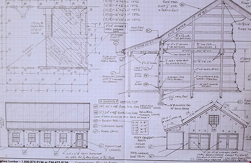 Michigan Barn Construction Photo Gallery - Burly Oak Builders - port-drawing