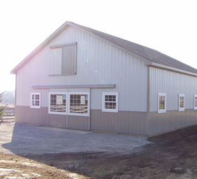 Custom Storage Barns Pinckney MI - Burly Oak Builders - port-horse(1)