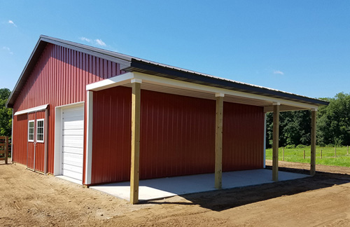 Michigan Barn Construction Photo Gallery - Burly Oak Builders - port-horse