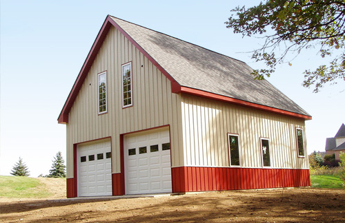 Custom Steel Barns Howell MI - Burly Oak Builders - port-loft